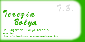 terezia bolya business card
